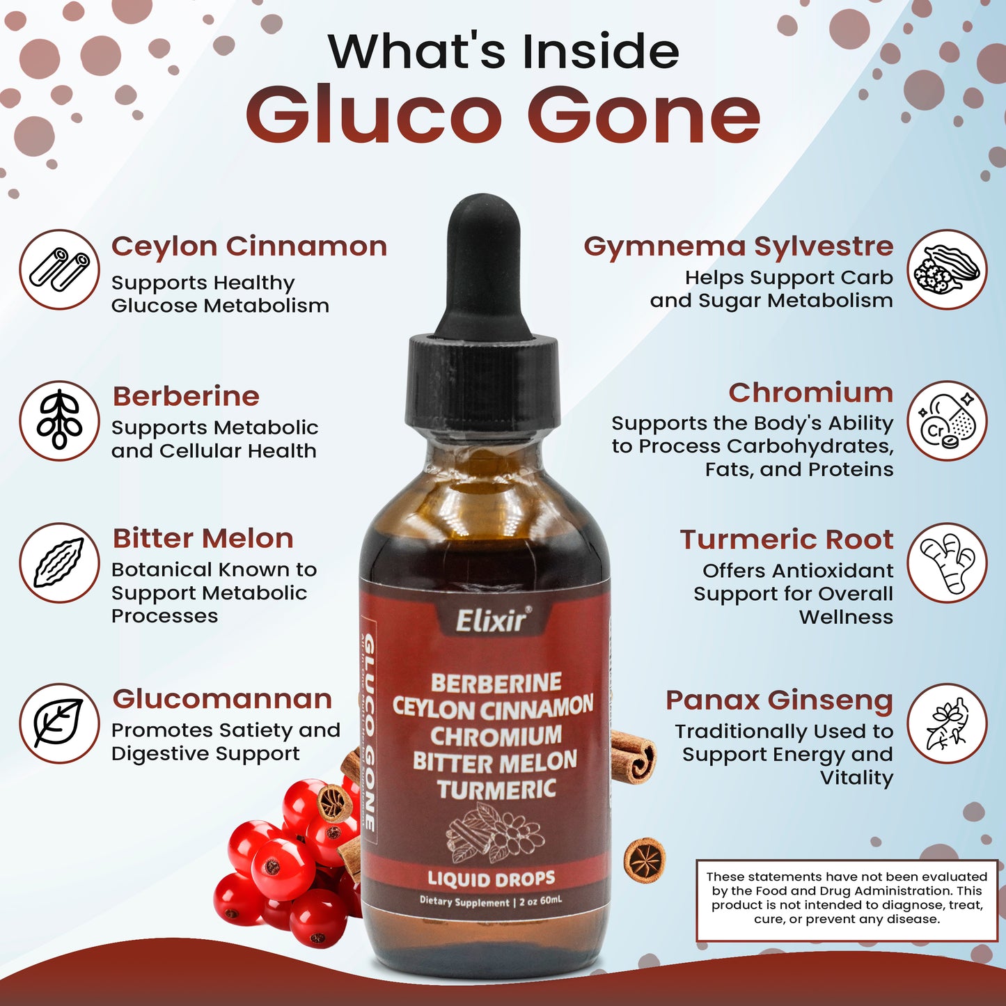 Berberine with Ceylon Cinnamon Drops™️